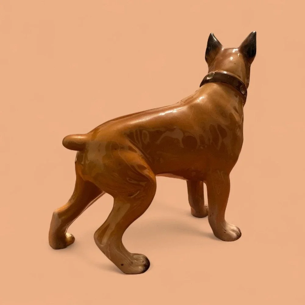Vintage‎ Boxer dog figurine Japan 5